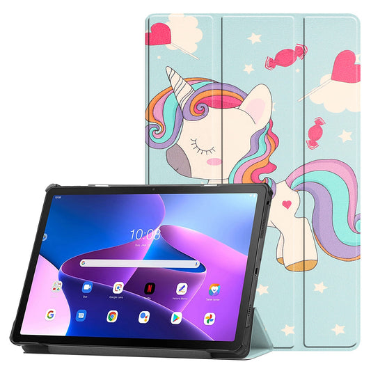 Case for Lenovo Idea Tab 11, Techsuit, FoldPro Unicorn, Multicolor