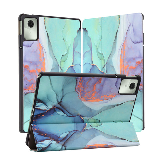 Etui na Lenovo Tab M11, Techsuit, FoldPro Green Time, wielokolorowe