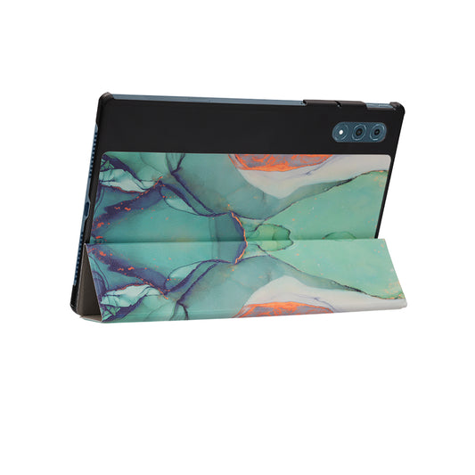 Etui do Lenovo Yoga Tab Plus, Techsuit, FoldPro Green Time, wielokolorowe
