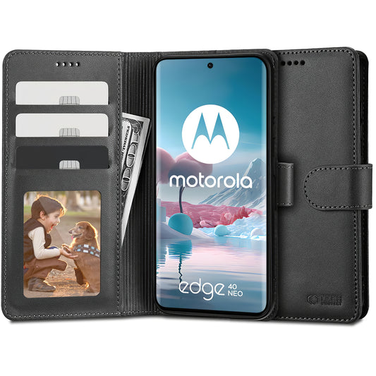 Etui do Motorola Edge 40 Neo, Tech-Protect, Wallet, czarne 