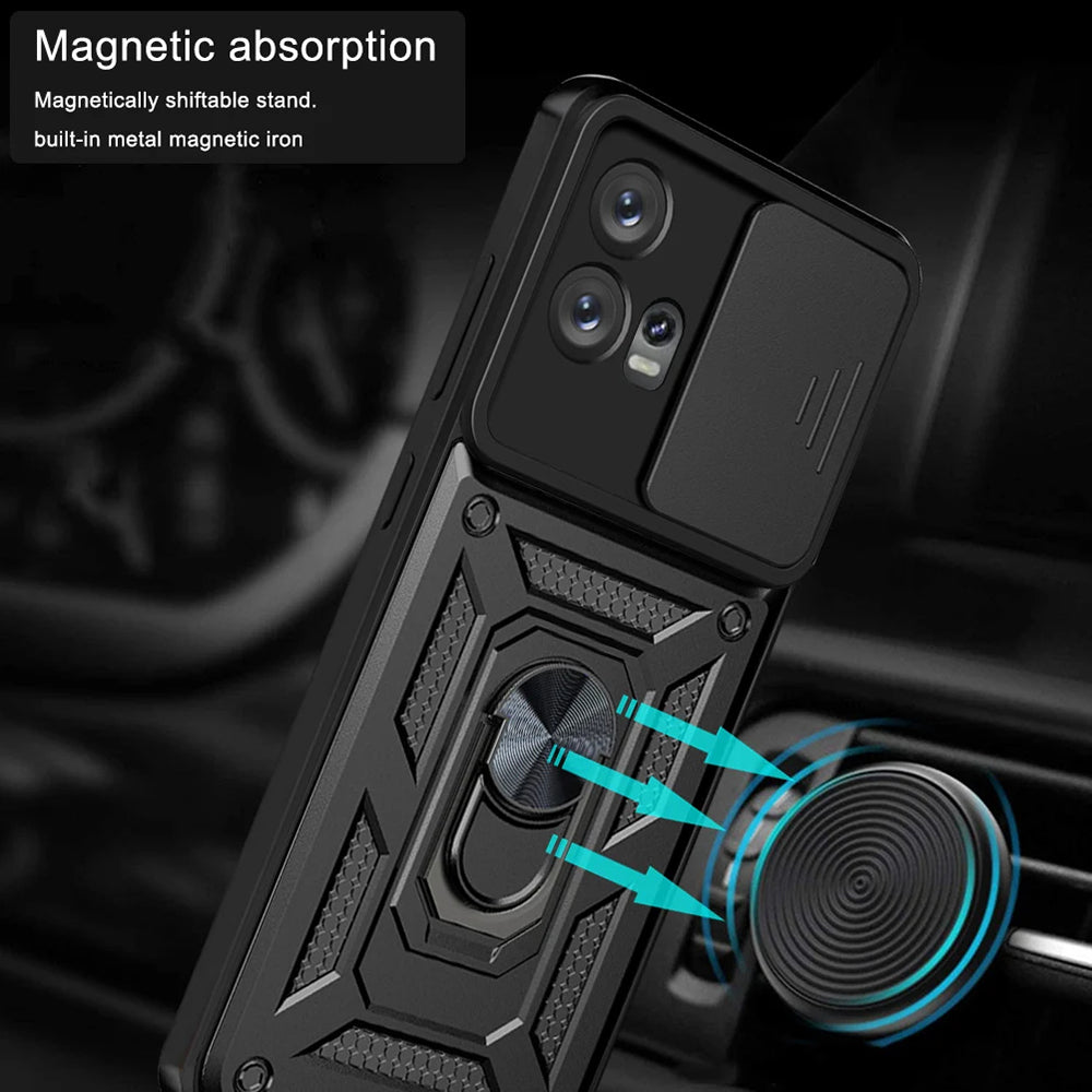 Case for Motorola Edge 30 Fusion, Techsuit, CamShield, Black