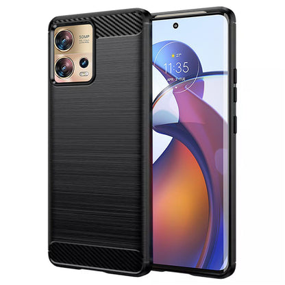 Etui do Motorola Edge 30 Fusion, Techsuit, Carbon, Czarny
