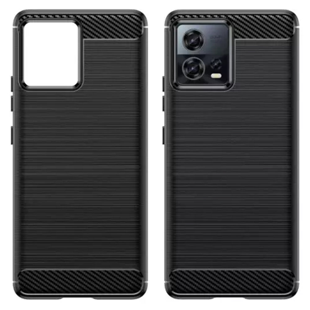 Etui do Motorola Edge 30 Fusion, Techsuit, Carbon, Czarny