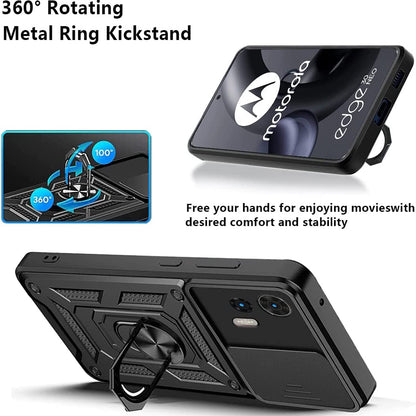 Case for Motorola Edge 30 Neo, Techsuit, CamShield, Black