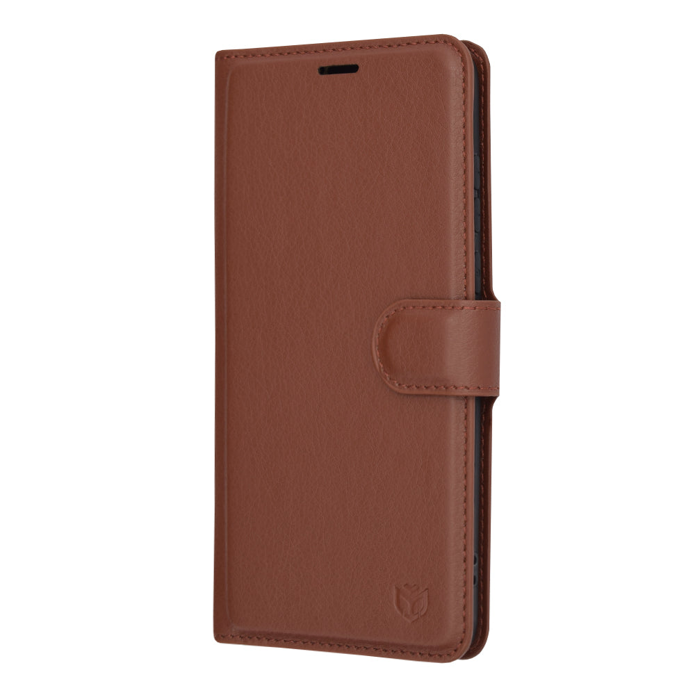 Etui na Motorola Edge 30 Neo, Techsuit, Leather Folio, Brązowe
