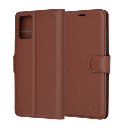 Etui na Motorola Edge 30 Neo, Techsuit, Leather Folio, Brązowe