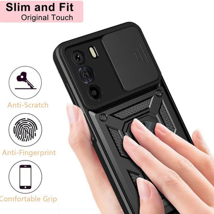 Case for Motorola Edge 30, Techsuit, CamShield, Black