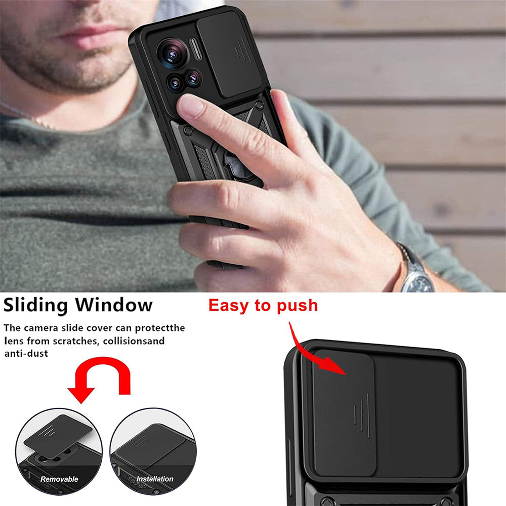 Etui na Motorola Edge 30 Ultra, Techsuit, CamShield, Czarna