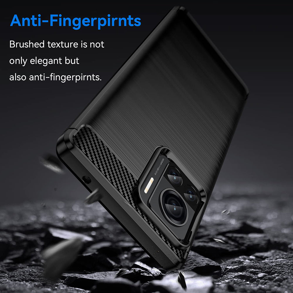 Etui na Motorola Edge 30 Ultra, Techsuit, Carbon, Czarny
