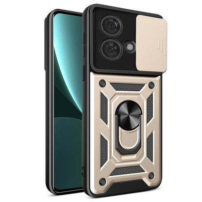 Etui na Motorola Edge 40 Neo, Techsuit, CamShield, Złote