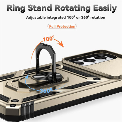 Etui na Motorola Edge 40 Neo, Techsuit, CamShield, Złote