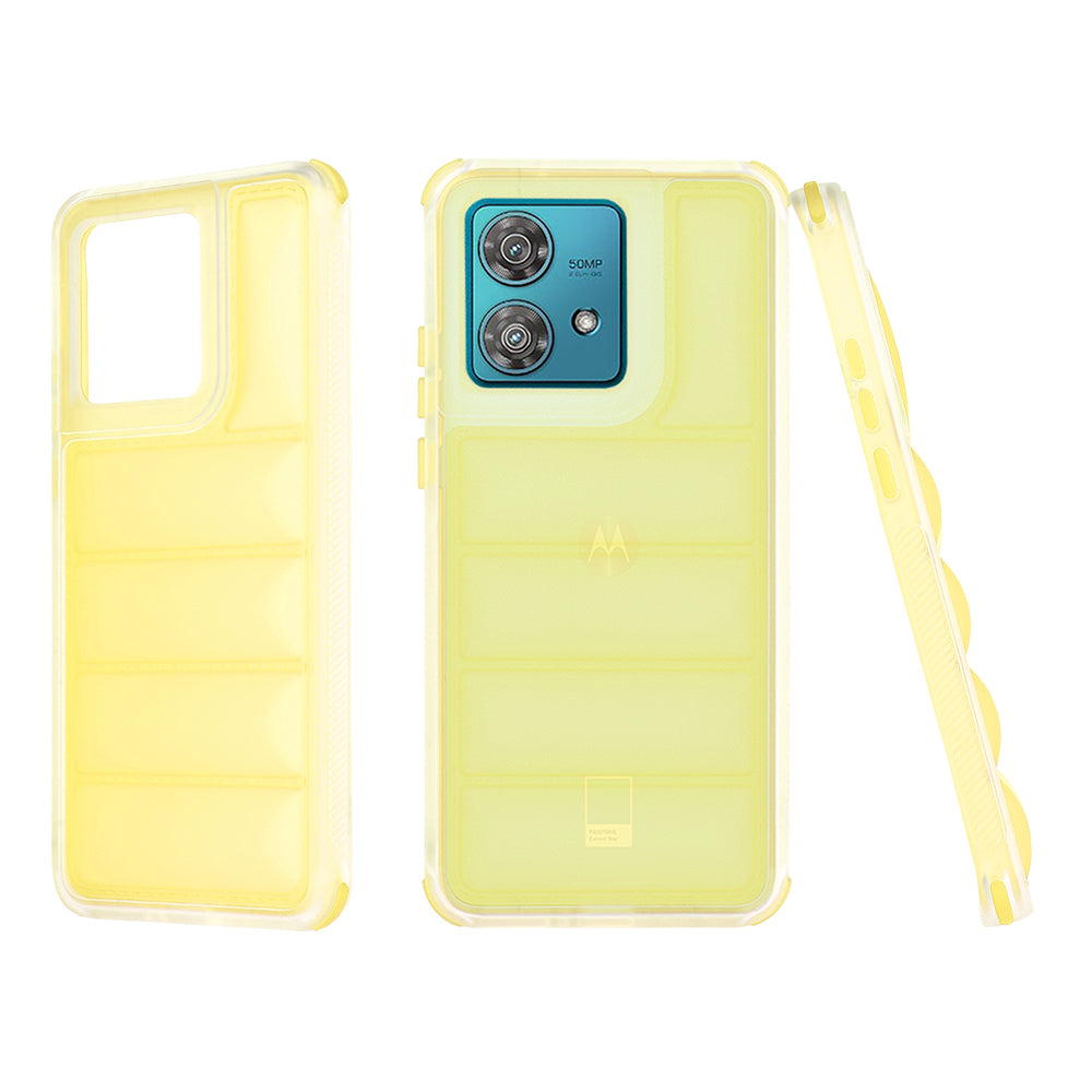 Etui na Motorola Edge 40 Neo, Techsuit, Wave Shield, Żółte