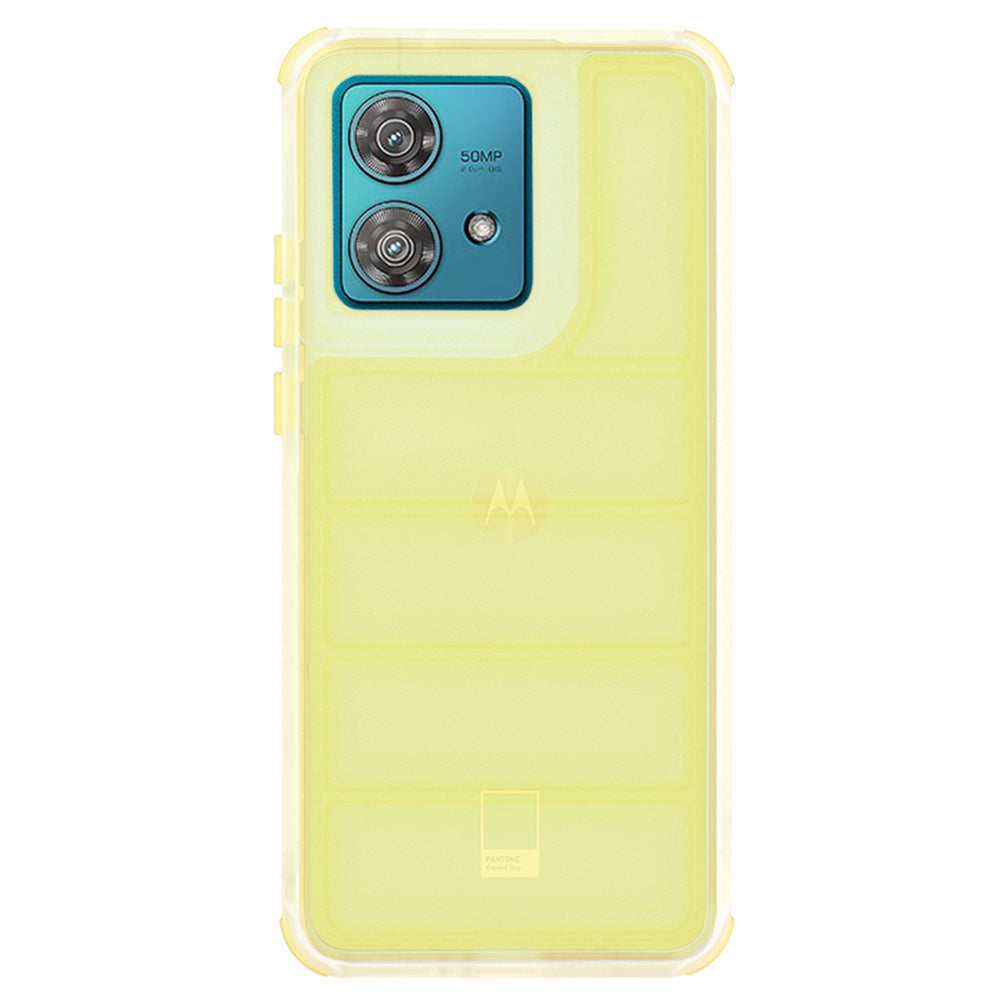 Etui na Motorola Edge 40 Neo, Techsuit, Wave Shield, Żółte