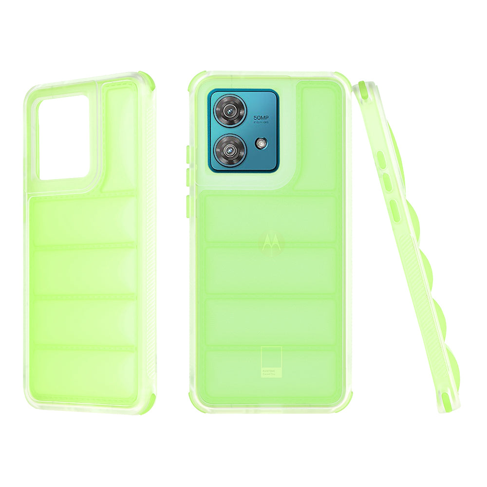 Etui na Motorola Edge 40 Neo, Techsuit, Wave Shield, Zielony