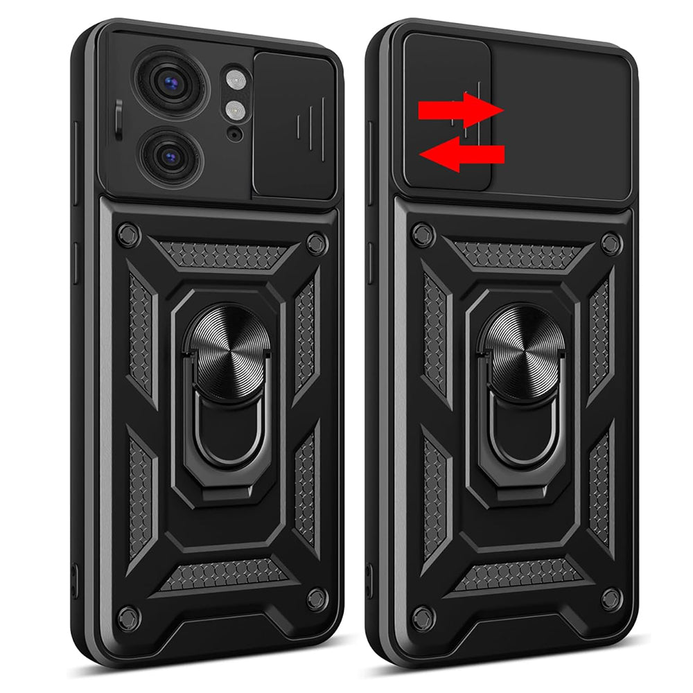 Etui na Motorola Edge 40, Techsuit, CamShield, czarne