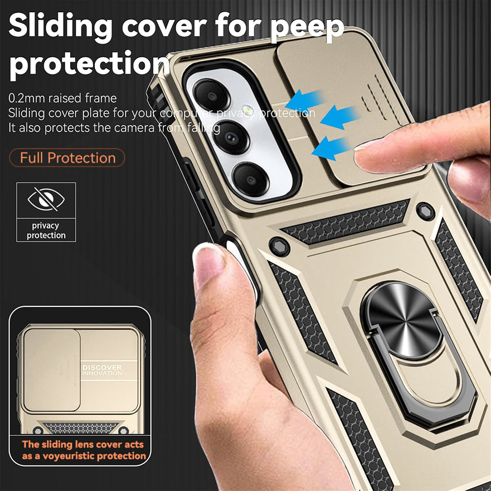 Case for Motorola Edge 50 Fusion, Techsuit, CamShield, Gold