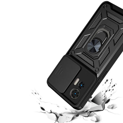 Etui na Motorola Edge 50 Fusion, Techsuit, CamShield, Czarny
