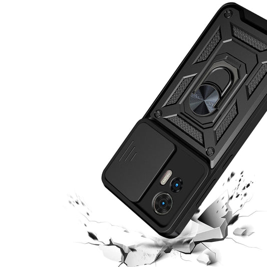 Etui na Motorola Edge 50 Fusion, Techsuit, CamShield, Czarny