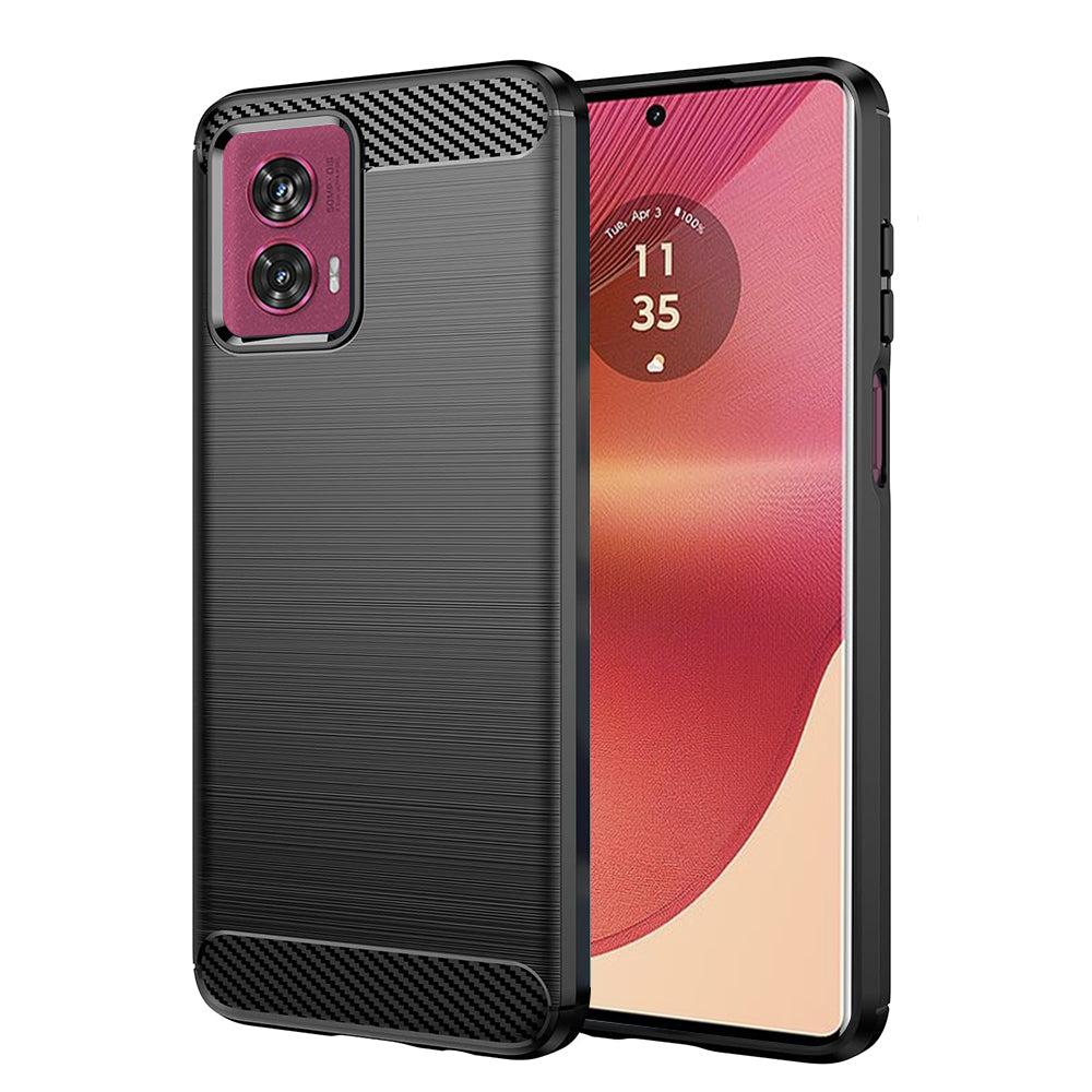 Etui na Motorola Edge 50 Fusion, Techsuit, Carbon, Czarny