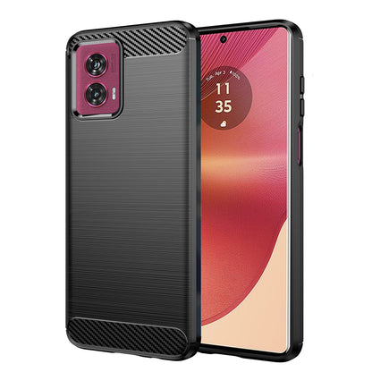 Etui na Motorola Edge 50 Fusion, Techsuit, Carbon, Czarny