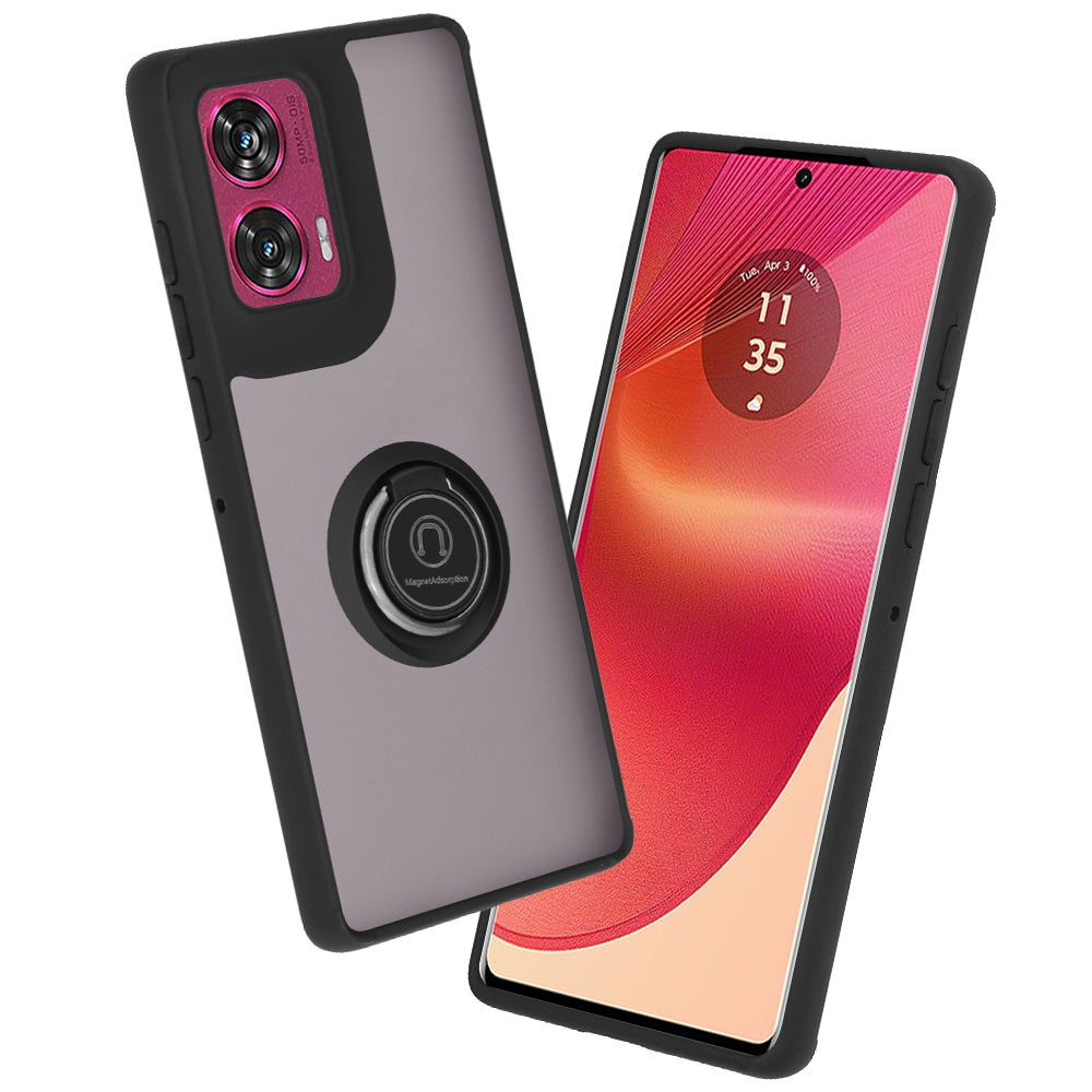 Etui na Motorola Edge 50 Fusion, Techsuit, Glinth, czarne