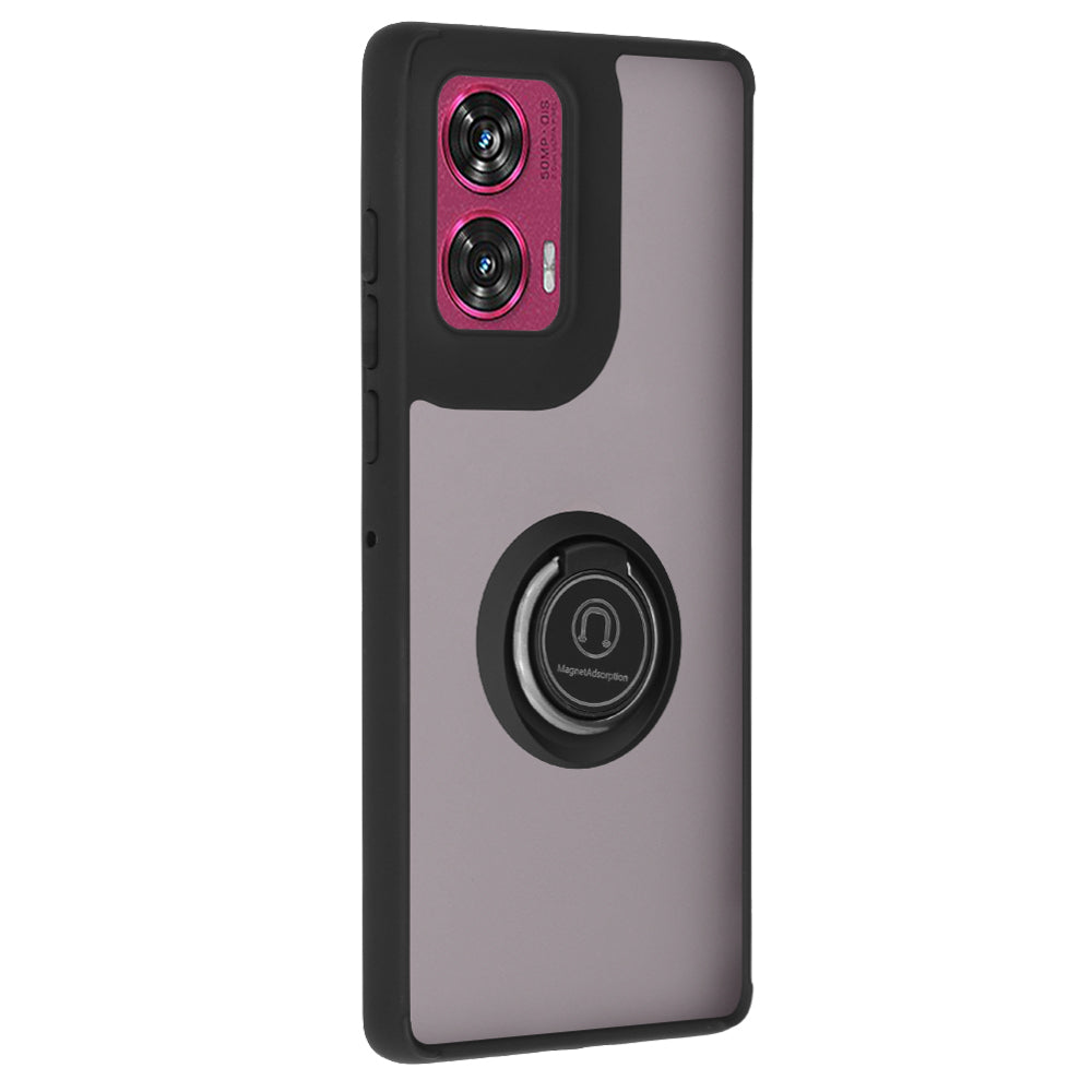 Etui na Motorola Edge 50 Fusion, Techsuit, Glinth, czarne