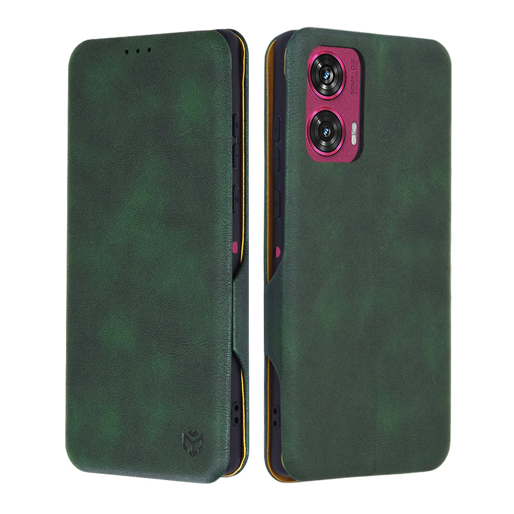Etui na Motorola Edge 50 Fusion, Techsuit, Safe Wallet Plus, Zielone
