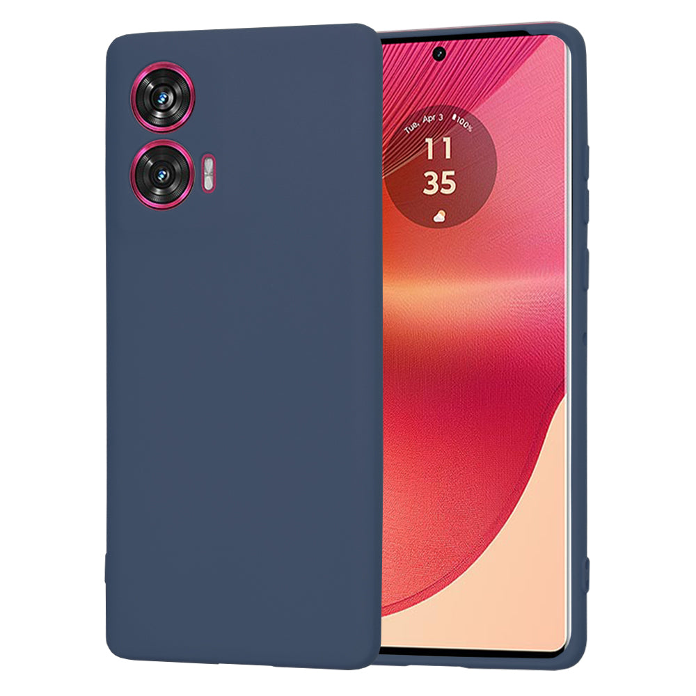 Etui na Motorola Edge 50 Fusion, Techsuit, SoftFlex, Granatowy