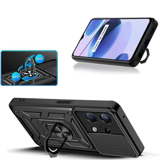 Etui na Motorola Edge 50 Pro, Techsuit, CamShield, Niebieskie