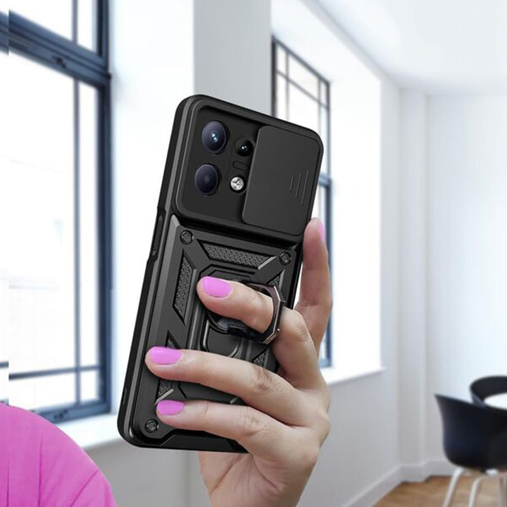 Case for Motorola Edge 50 Pro, Techsuit, CamShield, Black
