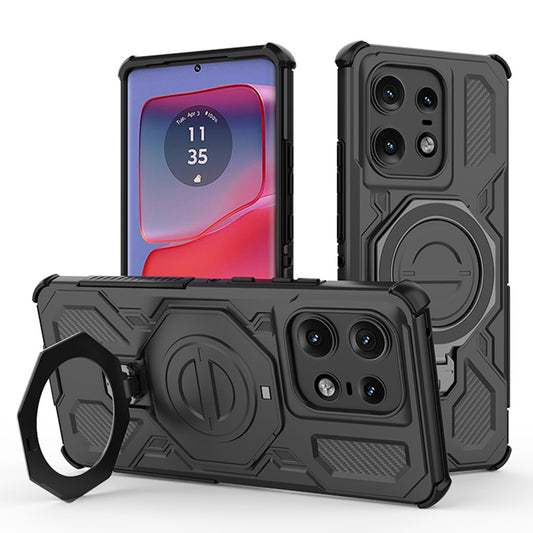 Etui do Motorola Edge 50 Pro, Techsuit, Carbon Shield Pro, czarne