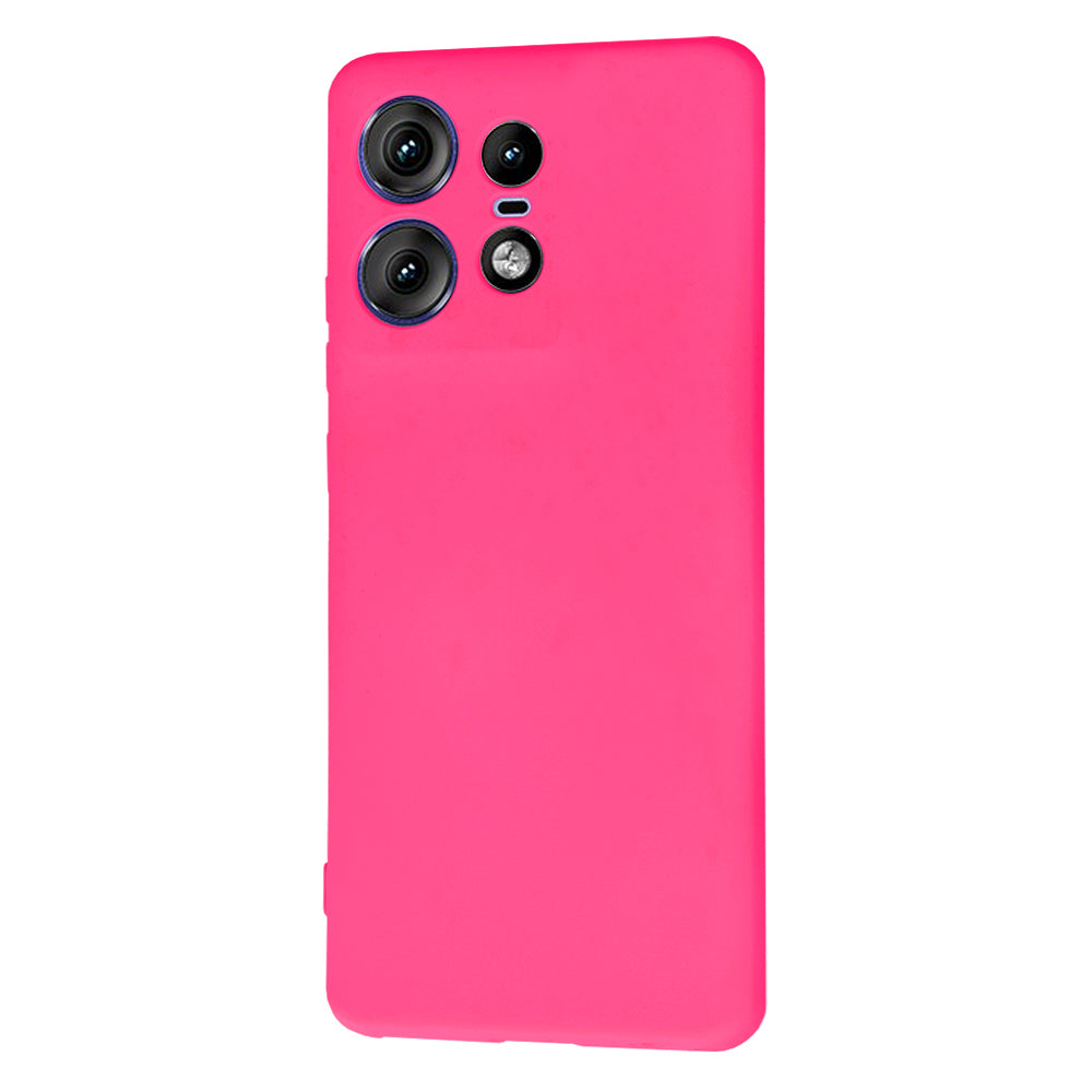 Etui na Motorola Edge 50 Pro, Techsuit, SoftFlex, Ciemnoróżowy