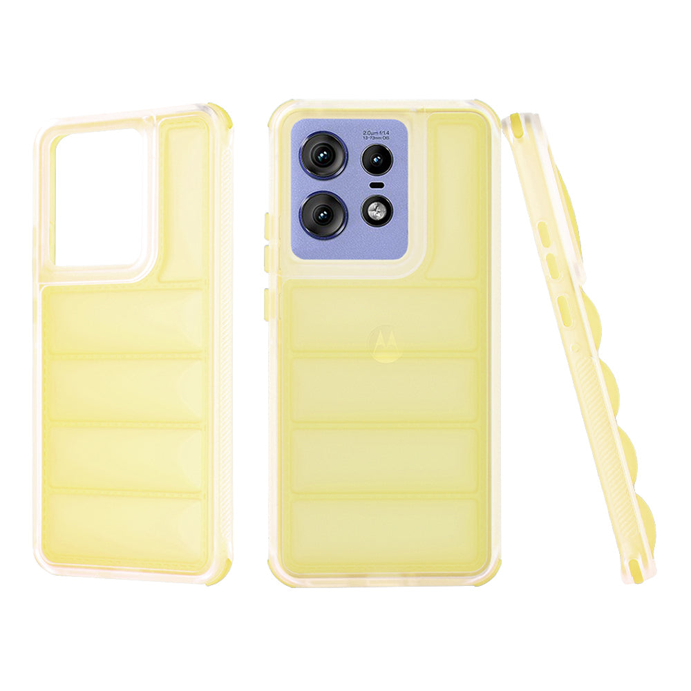 Etui na Motorola Edge 50 Pro, Techsuit, Wave Shield, Żółte