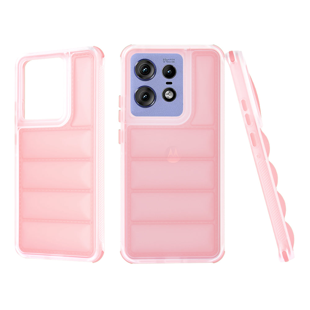 Case for Motorola Edge 50 Pro, Techsuit, Wave Shield, Pink