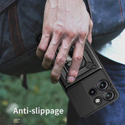Etui na Motorola Edge 50, Techsuit, CamShield, Czarna