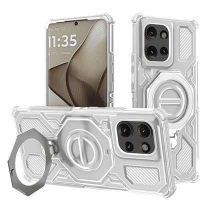 Case for Motorola Edge 50, Techsuit, Carbon Shield Pro, White