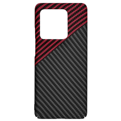 Etui na Motorola Edge 50 Ultra, Techsuit, Carbonite FiberShell, Czarna Czerwona