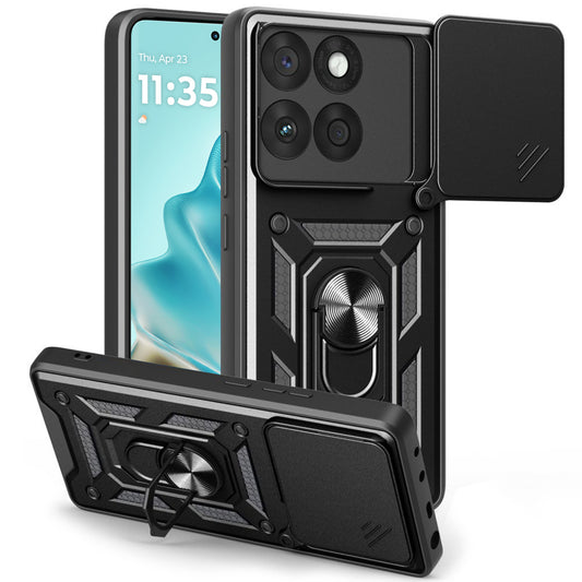 Etui na Motorola Edge 60 Fusion / Edge 60, Techsuit, CamShield, czarne