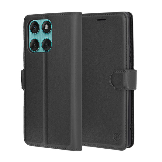 Etui na Motorola Edge 60 Fusion / Edge 60, Techsuit, Leather Folio, czarne