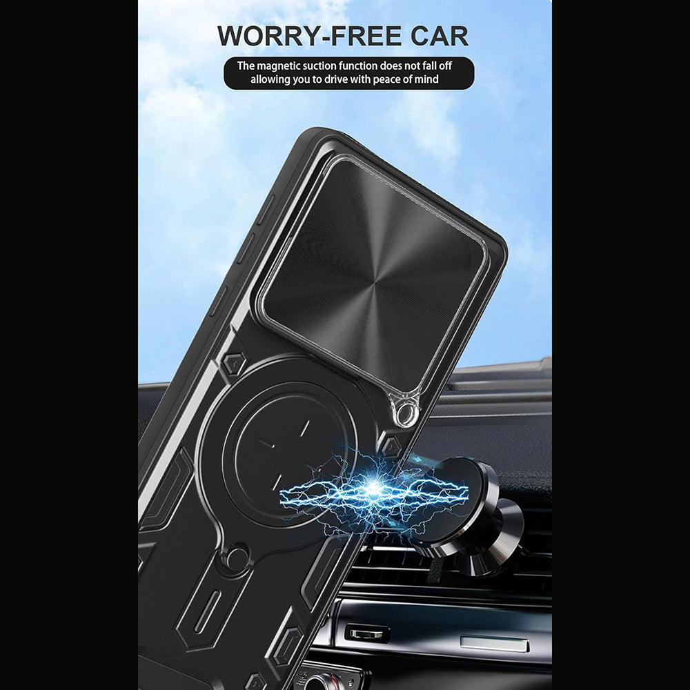Etui na Motorola Edge 60 Pro, Techsuit, CamGuard Pro, Różowo-Złoty