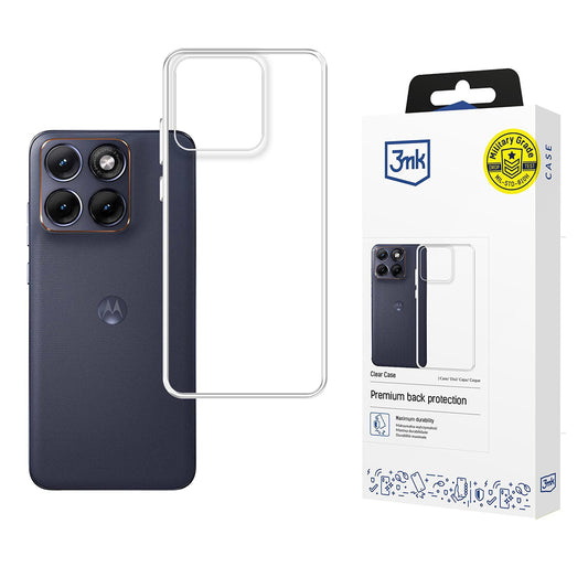 Etui do Motorola Edge 70 Fusion, 3MK, Clear, Przezroczyste