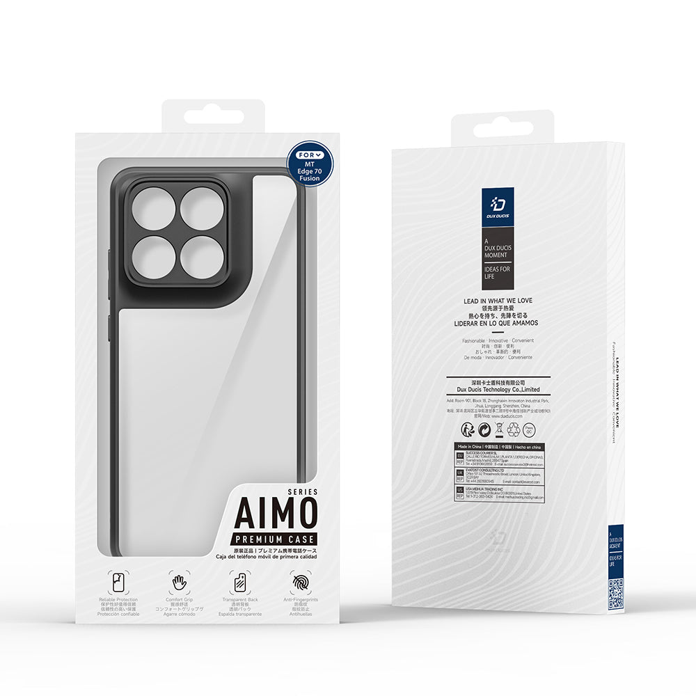 Case for Motorola Edge 70 Fusion, DUX DUCIS, Aimo, Black