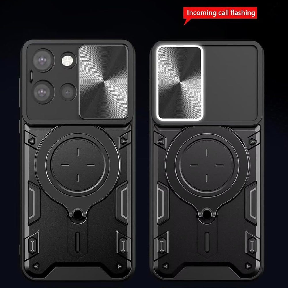 Etui na Motorola Edge 70 Fusion, Techsuit, CamGuard Pro, Niebieskie