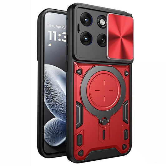 Etui na Motorola Edge 70 Fusion, Techsuit, CamGuard Pro, Czerwony