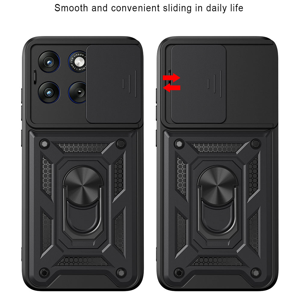Etui na Motorola Edge 70 Fusion, Techsuit, CamShield, Niebieskie