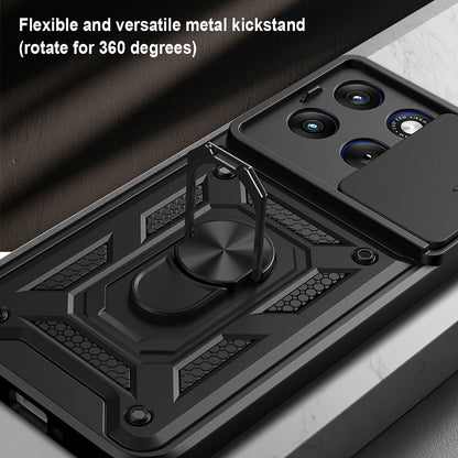 Etui na Motorola Edge 70 Fusion, Techsuit, CamShield, Niebieskie