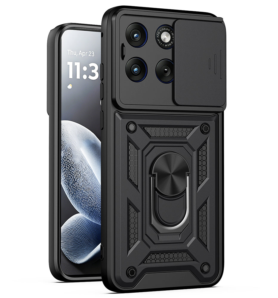 Etui na Motorola Edge 70 Fusion, Techsuit, CamShield, Czarne