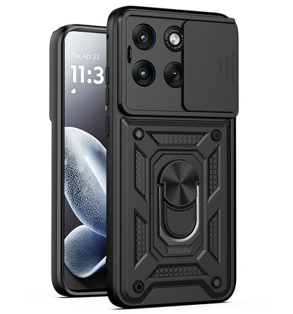 Etui na Motorola Edge 70 Fusion, Techsuit, CamShield, Czarne