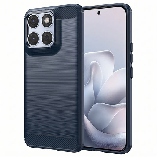 Etui na Motorola Edge 70 Fusion, Techsuit, Carbon, Niebieskie