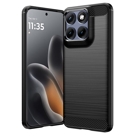 Etui na Motorola Edge 70 Fusion, Techsuit, Carbon, Czarne